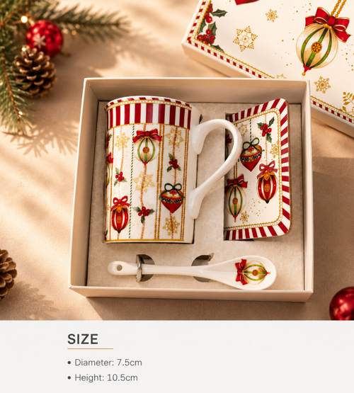 Premium Ceramic Coffee Mug Gift Set